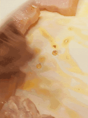 另起一鍋，將咸肉、鮮肉 翻炒出香味